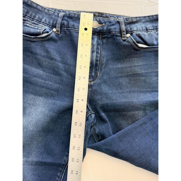 Buffalo Skinny Jeans Womens 31x27 Blue Med Wash Mid Rise Slim Denim Pants - Picture 4 of 10